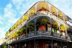 Colonial building in New Orleans, United States