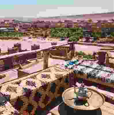 View overlooking the Sahara Dessert village.