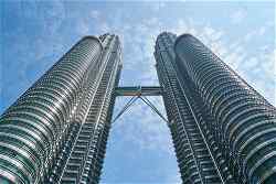 Twin skyscrapers in Kuala Lumpur, Malaysia